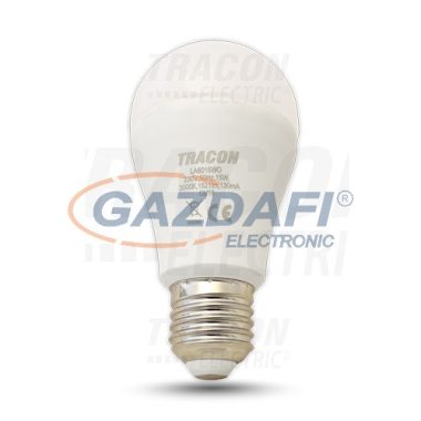 TRACON LA8018W Gömb burájú LED fényforrás230 V, 50 Hz, 18 W, 2700 K, E27, 1500 lm, 250°, A80, EEI=A+