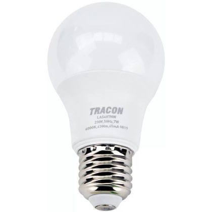   TRACON LAS6010NW Spherical LED light source with SAMSUNG chip 230V, 50Hz, 10W, 4000K, E27,990 lm, 200 °, A60, SAMSUNG chip, EEI = A +