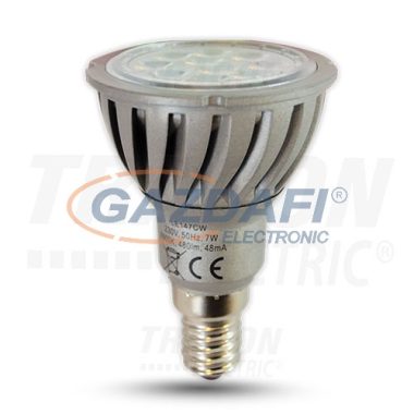 TRACON LE147CW Power LED fényforrás 230VAC, 7W, 6500K, E14, 480 lm, 40°