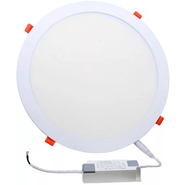 TRACON LED-DL-21NW Beépíthető LED mélysugárzó, kerek, fehér 230 VAC 50Hz; 21 W; 2155 lm; D=300 mm, 4000 K; IP40, EEI=F