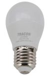 TRACON LGS458NW Gömb burájú LED fényforrás SAMSUNG chippel 230V,50Hz,8W,4000K,E27,600 lm,180°,G45,SAMSUNG chip,EEI=A+