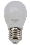 TRACON LGS458W Gömb burájú LED fényforrás SAMSUNG chippel 230V,50Hz,8W,3000K,E27,570lm,180°,G45,SAMSUNG chip,EEI=A+