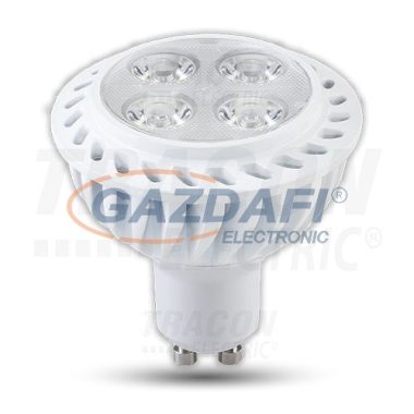 TRACON LGU107NW Power LED fényforrás 230VAC, 7W, 4000K, GU10, 475lm, 40°