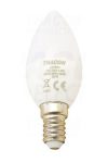 TRACON LGY7NW Gyertya burájú LED fényforrás, tejüveg 230V, 50Hz, 7W, 4000K, E14, 500lm, 250°