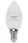 TRACON LGYS5W Gyertya búrájú LED fényforrásSAMSUNG chippel 230V,50Hz,5W,3000K,E14,380lm,180°,C37,SAMSUNG chip,EEI=A+