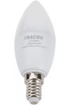TRACON LGYS8NW Gyertya búrájú LED fényforrásSAMSUNG chippel 230V,50Hz,8W,4000K,E14,600lm,180°,C37,SAMSUNG chip,EEI=A+