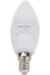 TRACON LGYS8NW Candlestick LED light source with SAMSUNG chip 230V, 50Hz, 8W, 4000K, E14,600lm, 180 °, C37, SAMSUNG chip, EEI = A +