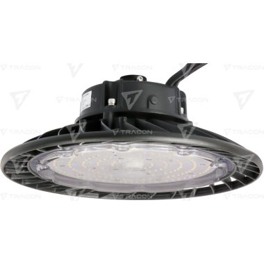 TRACON LHBC100W LED csarnokvilágító, kültéri,UFO forma 230 VAC, 100 W, 15000 lm, 4500K, 30000 h, IP65, 1-10V, EEI=D