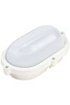TRACON LHIPO8W Shielded LED boat lamp with plastic cover, oval shape 230 VAC, 50 Hz, 8 W, 640 lm, 4000 K, IP65, EEI = A +