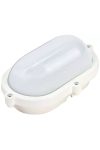 TRACON LHIPO8W Shielded LED boat lamp with plastic cover, oval shape 230 VAC, 50 Hz, 8 W, 640 lm, 4000 K, IP65, EEI = A +