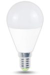 TRACON LMG458NW Gömb burájú LED fényforrás 230V, 50 Hz, E14, 8W, 570 lm, 4000 K, EEI=A+