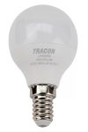 TRACON LMGS455NW Gömb burájú LED fényforrás SAMSUNG chippel 230V,50Hz,5W,4000K,E14,400 lm,180°,G45,SAMSUNG chip,EEI=A+