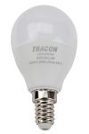 TRACON LMGS458NW Spherical LED light source with SAMSUNG chip 230V, 50Hz, 8W, 4000 K, E14,600lm, 180 °, G45, SAMSUNG chip, EEI = A +
