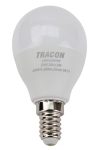 TRACON LMGS458NW Gömb burájú LED fényforrás SAMSUNG chippel 230V,50Hz,8W,4000 K,E14,600lm,180°,G45,SAMSUNG chip,EEI=A+