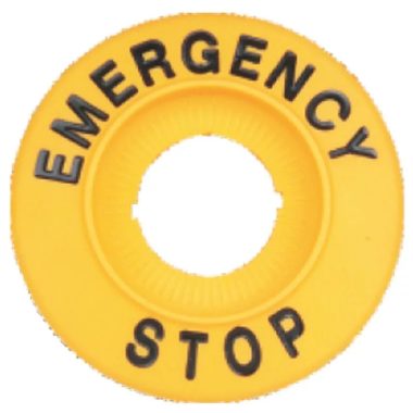 TRACON NYG3-ES60H EMERGENCY STOP lap d=60mm, h=8mm, ABS