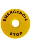 TRACON NYG3-ES90 EMERGENCY STOP lap d=90mm; h=2mm; ABS