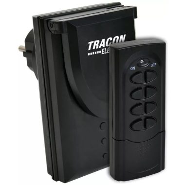 TRACON RCS11-IP Távkapcsolós csatlakozóaljzat230VAC, 50Hz, 3600W, IP44, 433,92MHz