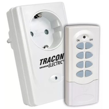 TRACON RCS11 Távkapcsolós csatlakozóaljzat230VAC, 50Hz, 3600W, IP20, 433,92MHz