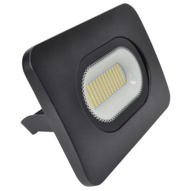 TRACON RSMDL50H LED floodlight with integrated junction box (without cable), black 220-240V AC, 50W, 4000K, IP65, 3750lm, EEI = A