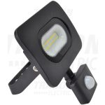   TRACON RSMDLM30H SMD floodlight with motion sensor, black 220-240V, 30W, 4000K, IP65,2700lm, EEI = A, 120 °, 10s-7min, 3-10m