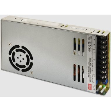 TRACON RSP-320-12 Fém házas LED meghajtó szalagokhoz, szabályozható DC kimenet 85-264 VAC / 12 VDC; 320 W; 0-26,7 A; PFC
