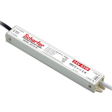 TRACON SCH-45-24 Fémházas LED meghajtó 185-250 VAC, 24 VDC, 45 W, IP67