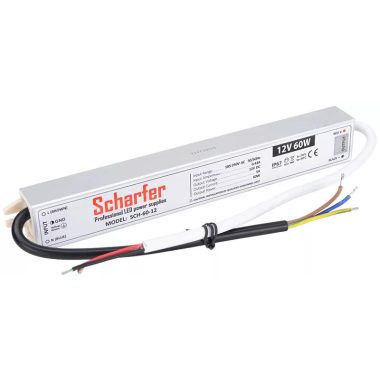 TRACON SCH-60-12 Fémházas LED meghajtó 220-240 VAC / 12 VDC; 60 W; IP67