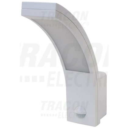   TRACON SLI10W Wall-mounted luminaire with motion sensor, curved shape 230VAC, 10W, 140 °, 2-9m, 10s-5m, 4500K, EEI = A, IP54, 800lm