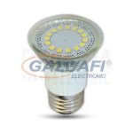   TRACON SMD-E27-15-CW SMD LED spot fényforrás 230V, 50Hz, E27, 4W, 6400K, 320lm, 15×LED3528, 120°, EEI=A+