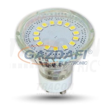 TRACON SMD-GU10-12-WW SMD LED Bec Led spot 230V, 50Hz, GU10, 3W, 3000K, 210lm, 12 × LED2835, 120 °, EEI = A +