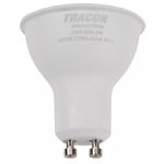   TRACON SMDSGU108W Bec Led spot cu carcasă de plastic LED SMD LED cu cip SAMSUNG 230V, 50Hz, GU10.8W, 570 lm, 3000 K, 120 °, cip SAMSUNG, EEI = A +