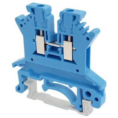 TRACON TSKA1,5-K Nullavezető ipari sorozatkapocs, csavaros, sínre, kék 500V 17.5A 0.14-1.5 mm2