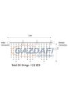 TRONIX 007-058 PS230 Jégcsap fényfüggöny, 2x0,8m, fehér vezetékkel, 3000K, WW