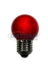 TRONIX 165-034 SMD LED fényforrás, E27, 1W, piros, IP44, törésmentes PVC búra