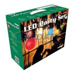   TRONIX 435-016 LED-es party fényfüzér szett, 50cm, kék, fehér, sárga, zöld és piros LED-ek, IP44