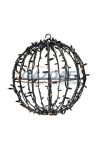 TRONIX 571-020 Kültéri 3D-dekor gömb, 50cm, fekete kábellel, 3000K, WW