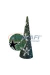 TRONIX 580-069 LED csillagos fenyőfa, zöld kárpit, alumínium váz, 2m, ø78cm