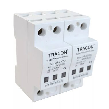 TRACON TTV-B240 Túlfeszültségvédő készülék, 2.-es típus 40kA, 2P