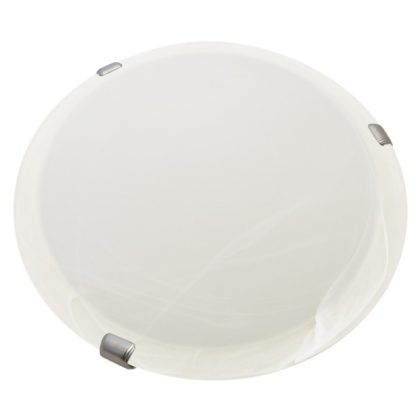   TRACON UFO-1-F Üveg mennyezeti UFO lámpatest, fehér 230V, 50Hz, E27, max.1×60W, D=300 mm, EEI=A++, A+, A, B, C, D, E