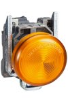 SCHNEIDER XB4BVB5EX ATEX D LED jelzőlámpa, fém, sárga, 24 VAC/DC