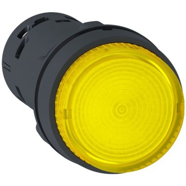 SCHNEIDER XB7NJ08B1 világító nyomógomb - LED - retesz -1NO - sárga - 24V