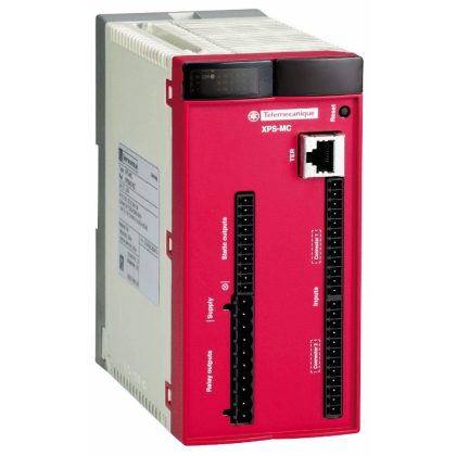   SCHNEIDER XPSMC16ZP Preventa XPS MC biztonsági vezérlő, 16 biztonsági bemenet, 6 szilárdtest kimenet, 2x2 relé kimenet, Profibus