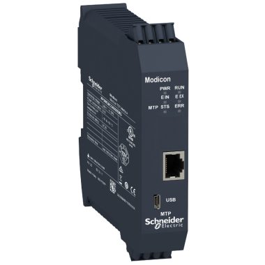 SCHNEIDER XPSMCMCO0000EMG Preventa XPS MCM biztonsági vezérlő, kommunikációs modul, Modbus TCP, 1xRJ45, rugós