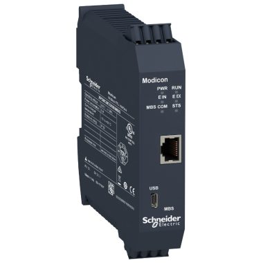 SCHNEIDER XPSMCMCO0000MBG Preventa XPS MCM biztonsági vezérlő, kommunikációs modul, Modbus RTU, 1xRJ45, rugós