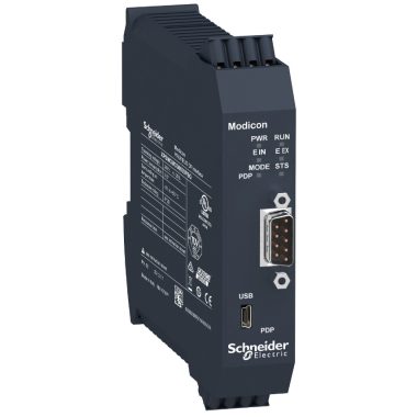 SCHNEIDER XPSMCMCO0000PBG Preventa XPS MCM biztonsági vezérlő, kommunikációs modul, Profibus DP, SUB-D9, rugós