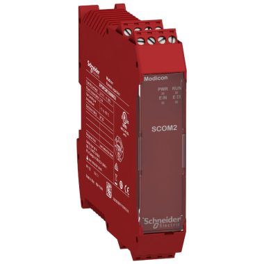 SCHNEIDER XPSMCMCO0000S2 Preventa XPS MCM biztonsági vezérlő, biztonsági kommunikációs modul, 2 interfész, RS485, csavaros