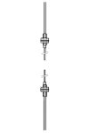 SCHNEIDER XUFN12311 Optikai szál, fénysorompós, M4/L=90mm, érzékelési táv.: 180mm