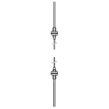 SCHNEIDER XUFN12311 Optikai szál, fénysorompós, M4/L=90mm, érzékelési táv.: 180mm