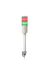 SCHNEIDER XVGM2 Harmony Easy komplett fényoszlop, 2 szintes, piros-zöld, 230 VAC, tartócsöves, L-konzolos rögzítésű