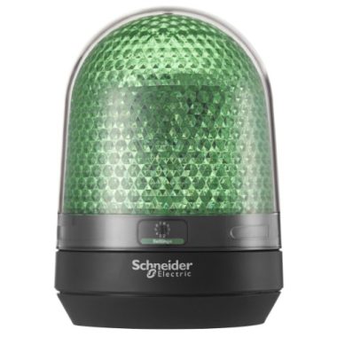 SCHNEIDER XVR3B03 Multifunkciós forgó jelzőegység, LED, 100mm, IP65, zöld, 12-24 VAC/DC